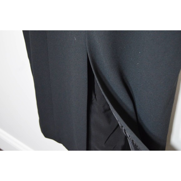 Vintage Little Black Dress Midi Evan Picone Beaded Collar Size 12 - Picture 7 of 7